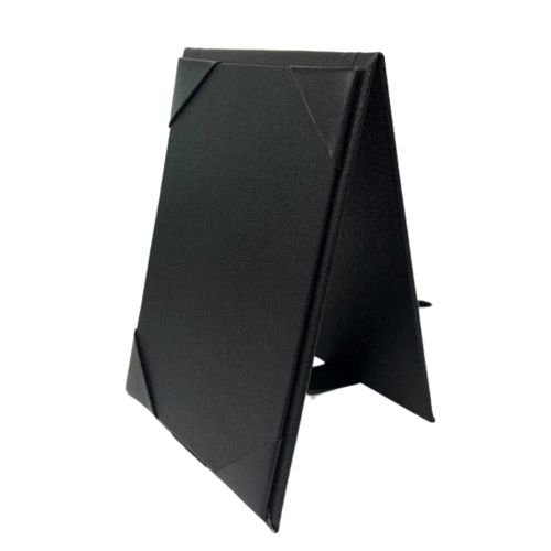 Soporte para Tarjeta para Mesa, 2 Lado, Negro
